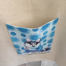 Totebag Husky et sa tasse de thé avec poche