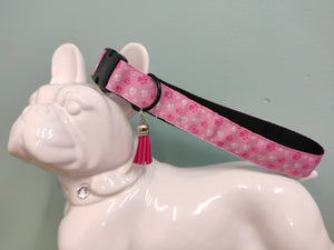 Collier chien Pattes roses