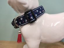 Collier chien petites ancres