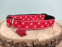 Collier chien petites ancres