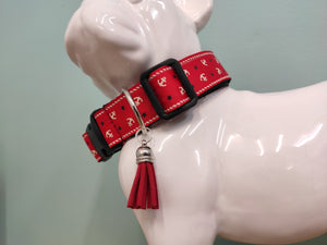 Collier chien petites ancres