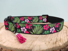 Collier chien Hibiscus