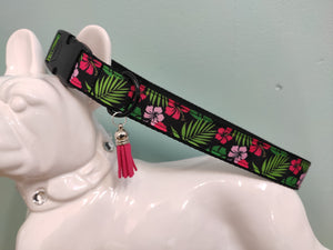 Collier chien Hibiscus