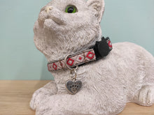 Collier chat Losanges roses et rouges