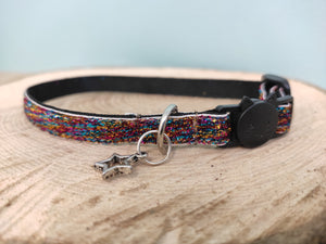 Collier chat Multicolore paillettes