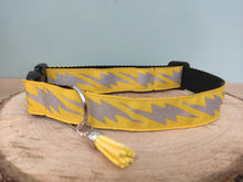 Collier chien jaune éclair réfléchissant